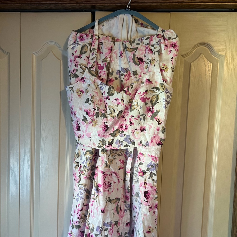 Reitmans Floral A-Line Skirt and top - Pink and Green. Size XL skirt, Top L